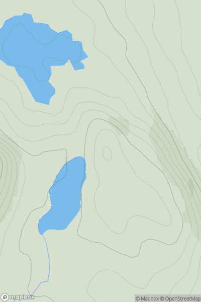 Thumbnail image for Creag Dhubh [Lochinver to Ullapool] [NC007120] showing contour plot for surrounding peak
